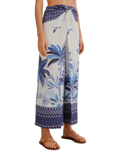 Farm Rio Dream Sky Pant In White
