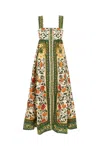 Farm Rio Green Cotton Dress