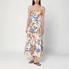 Farm Rio Greek Garden Sleeveless Maxi Dress Greek Garden Off-white In White