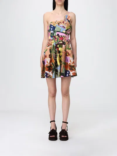 Farm Rio Dress Woman  In Brown