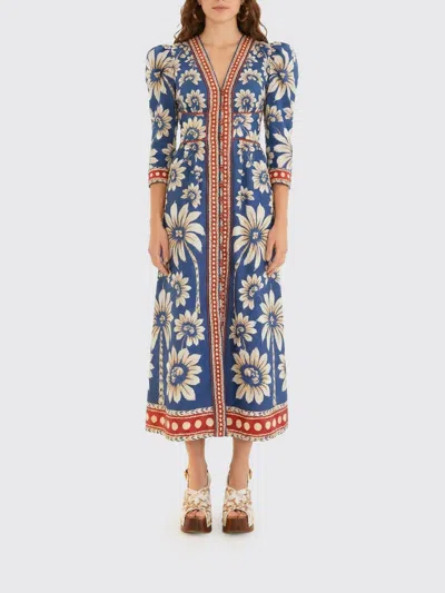 Farm Rio Dress Woman  In Blue