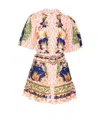 Farm Rio Dream Garden Pink Mini Dress With Belt