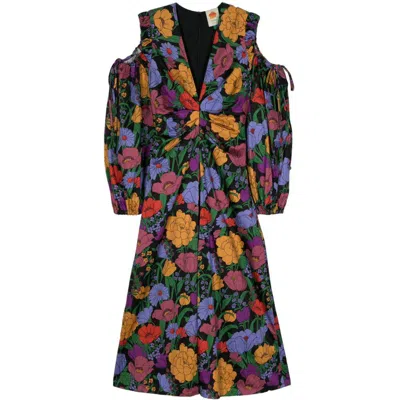 Farm Rio Maxi Dress In Black