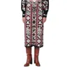 Farm Rio Patterned Silk Skirt In Multi