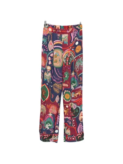 Farm Rio Elasticated-waistband Patterned Trousers In Multi