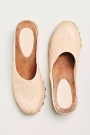 Farm Rio Embossed Wood-bottom Clogs In Neutral