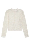 Farm Rio Embroidered Lace Sweater In White