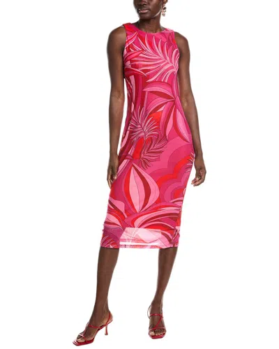 knee length dresses for ladies Red Bow Sleeveless Midi Dress – FARM Rio main image 1