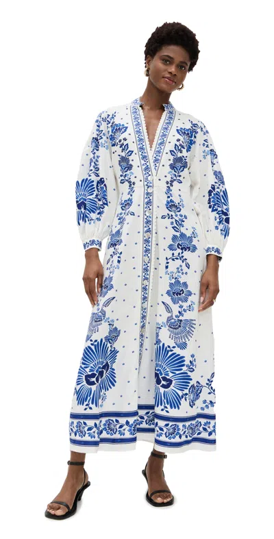 Farm Rio Exclusive Dress Forest Soul Off-white