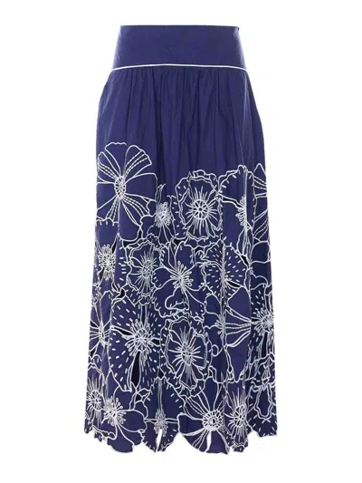 Farm Rio Richelieu Maxi Skirt In Multi