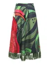 Farm Rio Coconut Tree Flow Embroidered Skirt