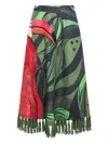 Farm Rio Coconut Tree Flow Embroidered Skirt In Green