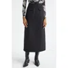Farm Rio Flap Pocket Midi Skirt In Black