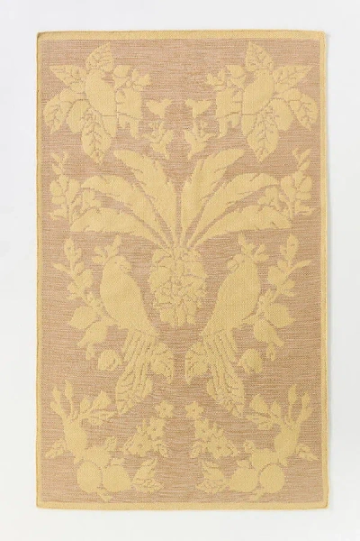 Farm Rio Flatwoven Indoor/outdoor Parrots Rug In Yellow