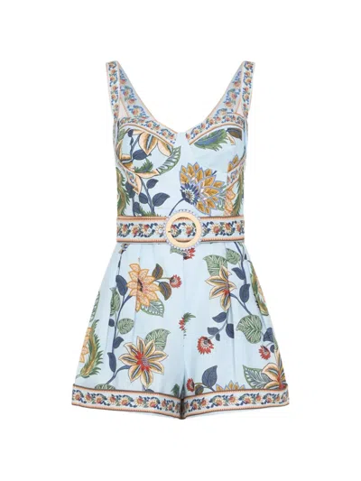 Farm Rio Floral All In One In Blue