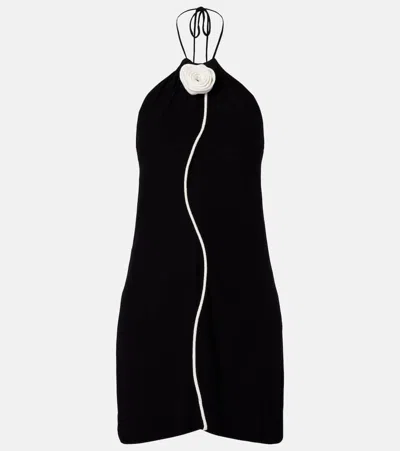 Farm Rio Black And White Flower Sleeveless Mini Dress