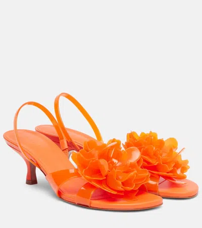 Farm Rio Floral-appliqué Sandals