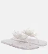 Farm Rio Ivory Flower Jelly Flat Sandal In Transparent