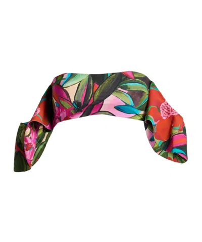Farm Rio Floral Bikini Top In Multi