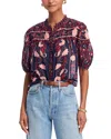 Farm Rio Floral Boho Top In Multi