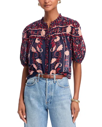 Farm Rio Floral Boho Top In Multi