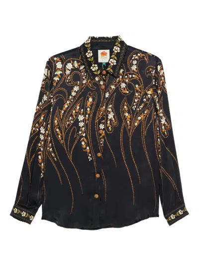 Farm Rio Floral Button Shirt In Multi