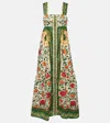 Farm Rio Tapestry Sand Maxi Dress In Garden Tapestry Sand In Multicolor