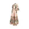 Farm Rio Floral Cotton One-shoulder Maxi Dress
