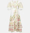 Farm Rio Floral Cotton Wrap Dress