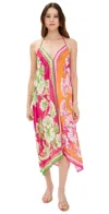 Farm Rio Floral Elegance Mixed Scarves Long Cover Up Floral Elegance Mixed Scarves In Floral Elegance Mixed Scarves