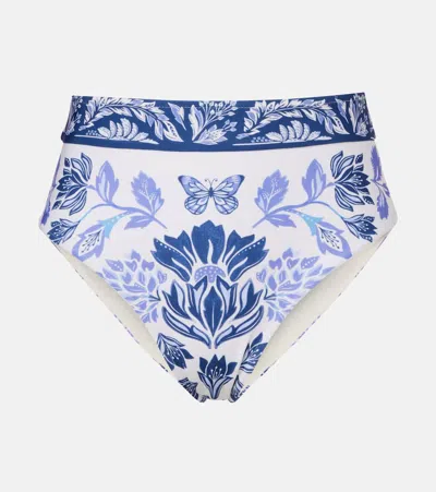 Farm Rio Floral High-rise Bikini Bottoms