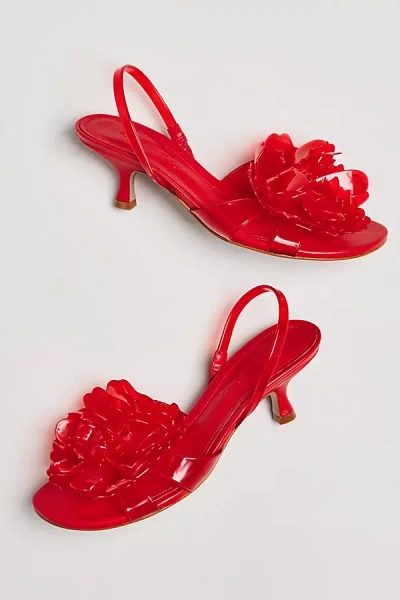 Farm Rio Flower Jelly Slingback Sandal In Red