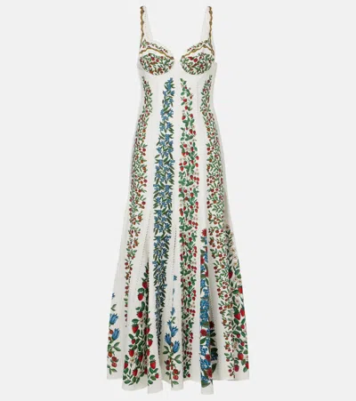 Farm Rio Fruit Beauty Maxi Dress Fruit Beauty Off-white In Multi