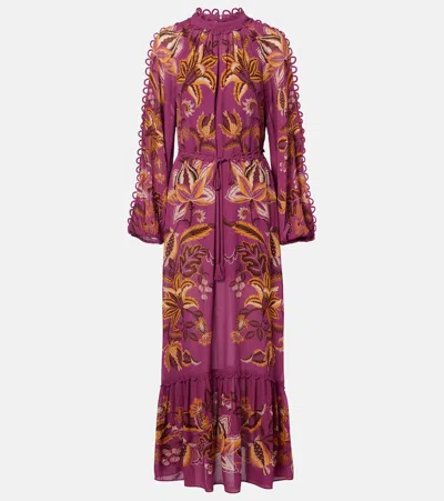 Farm Rio Floral Maxi Dress In Multi