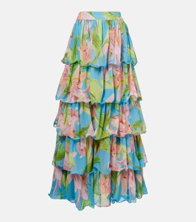 Farm Rio Floral Maxi Skirt