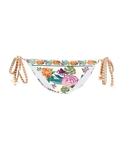 Farm Rio Floral Print Bikini Set In White