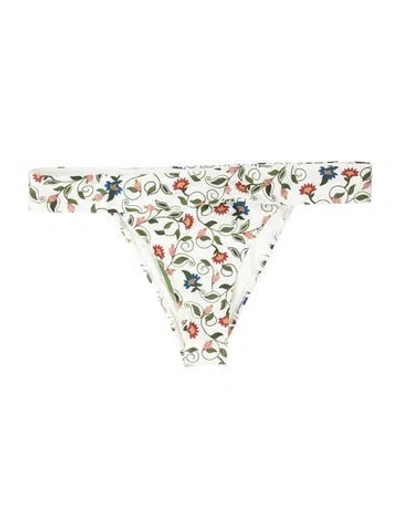 Pre-owned Farm Rio Floral Print Bottoms W/ Tags In Blue