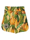 Farm Rio Floral-print Elastic-waist Shorts In Multi