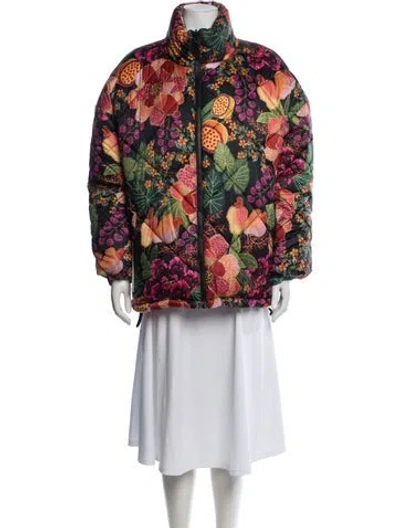 Pre-owned Farm Rio Floral Print Jacket In Multi