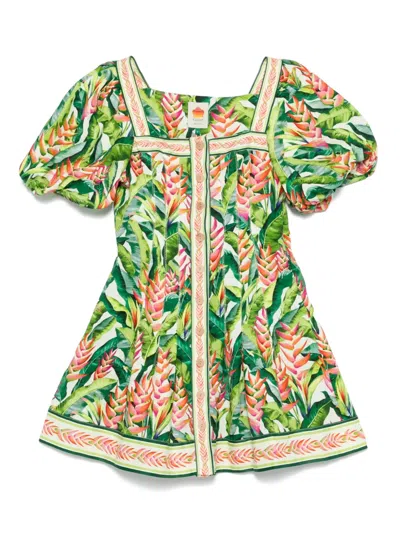 Farm Rio Floral-print Mini Dress