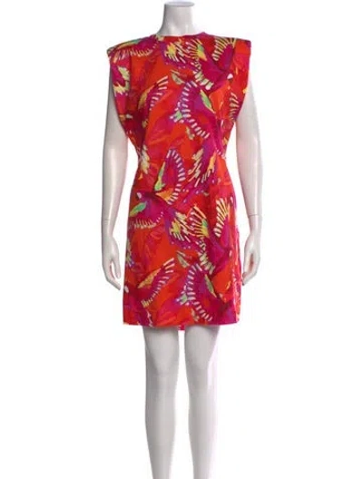 Pre-owned Farm Rio Floral Print Mini Dress In Multi