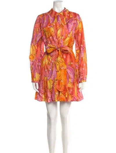 Pre-owned Farm Rio Floral Print Mini Dress W/ Tags In Multi