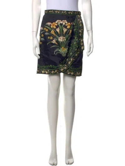 Pre-owned Farm Rio Floral Print Mini Skirt W/ Tags In Multicolor