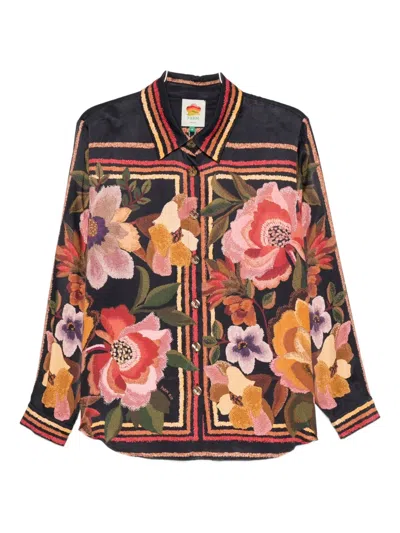 FARM RIO FLORAL-PRINT SHIRT