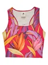 Farm Rio Floral-print Tank Top In Pink