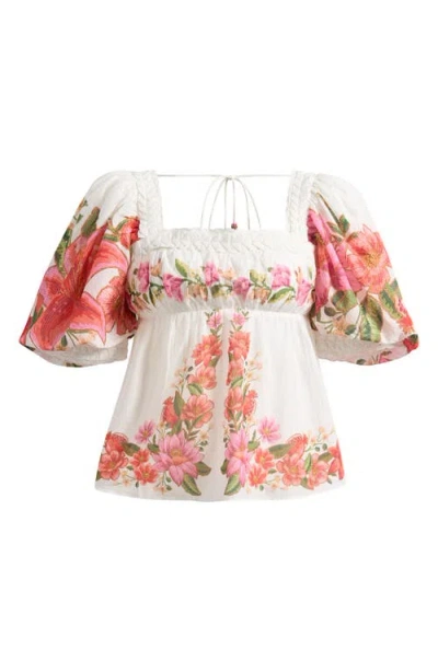 FARM RIO FARM RIO FLORAL PRINT TOP