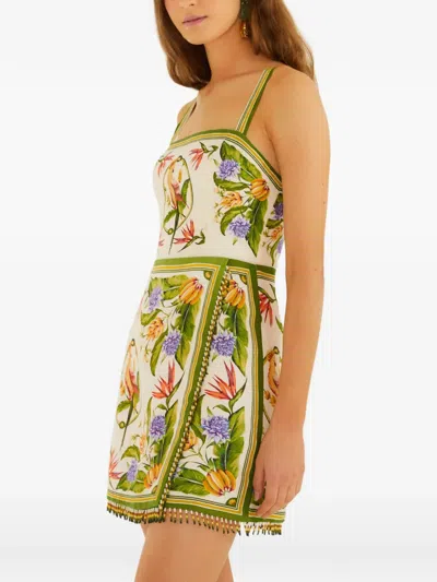 Farm Rio Floral Sleeveless Dress In Multi
