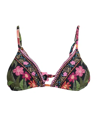 Farm Rio Floral Triangle Bikini In Multi