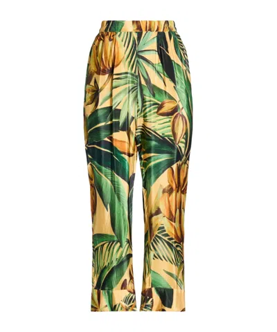 Farm Rio Floral-print Casual Trouser In Multi