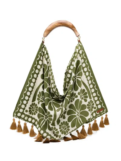 Farm Rio Floral-print Tassel Tote Bag In Multi